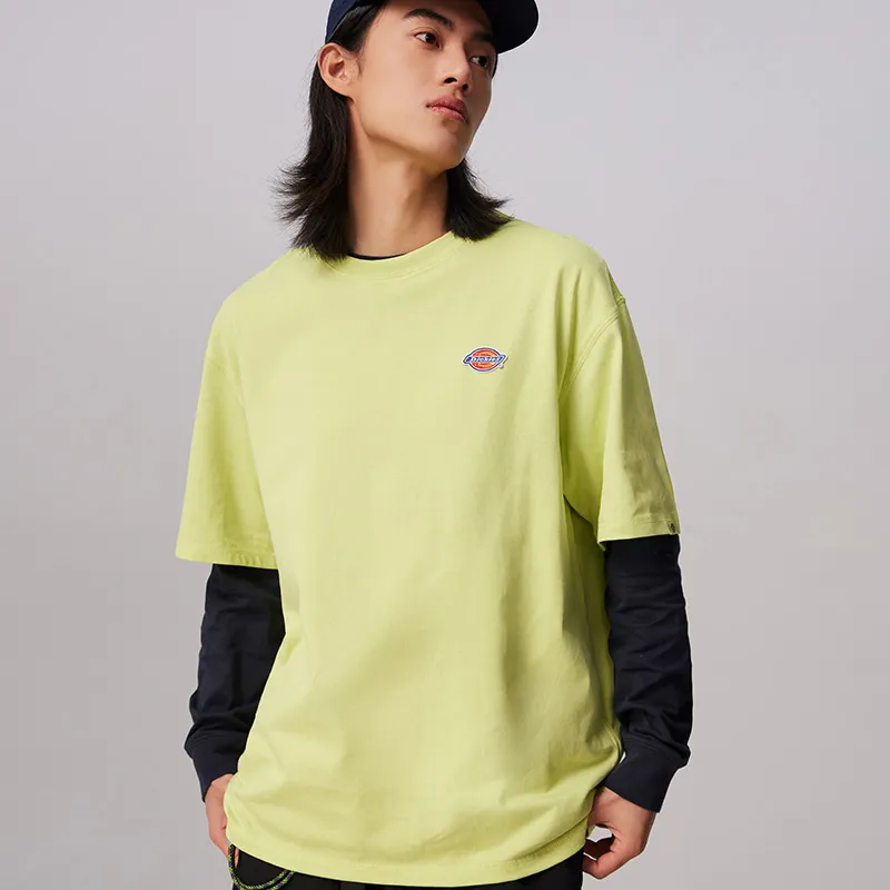 Dickies T Shirt Men's Green Yellow-1