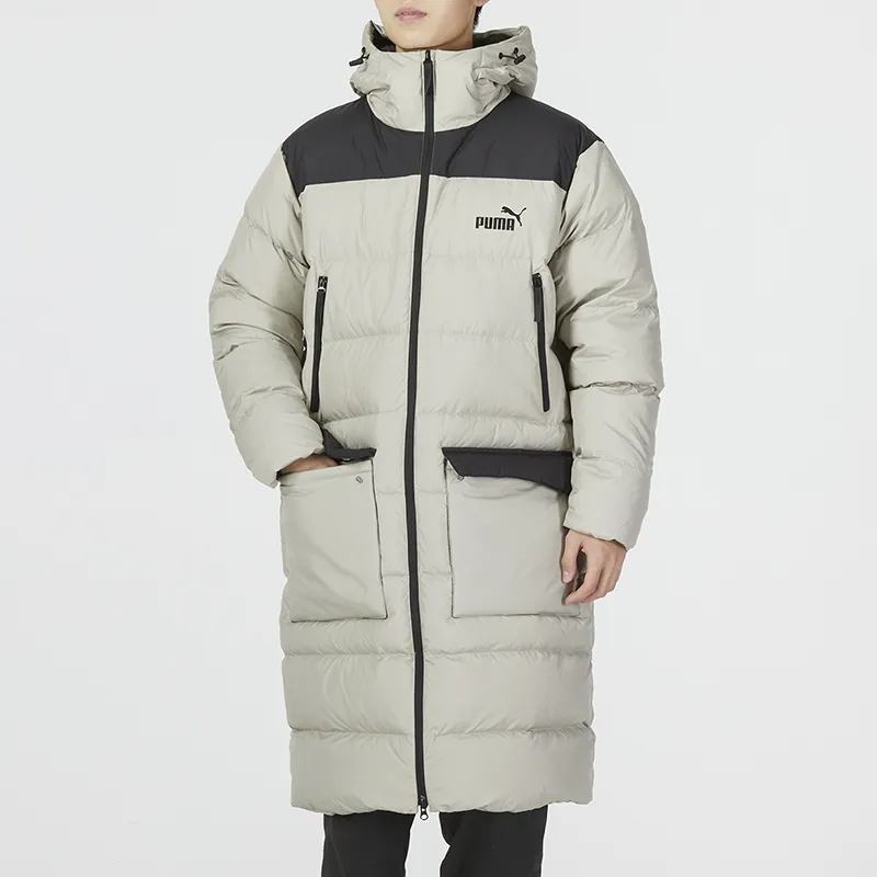 PUMA Down Jackets Men Gray-2