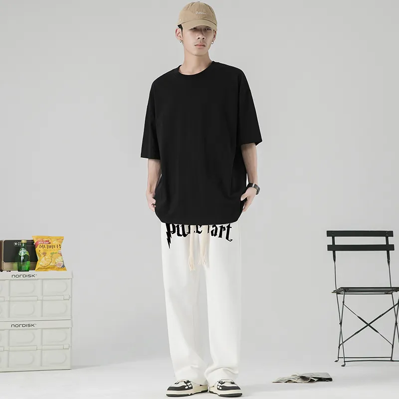 PUCCA Loose Unisex Casual Pants-22