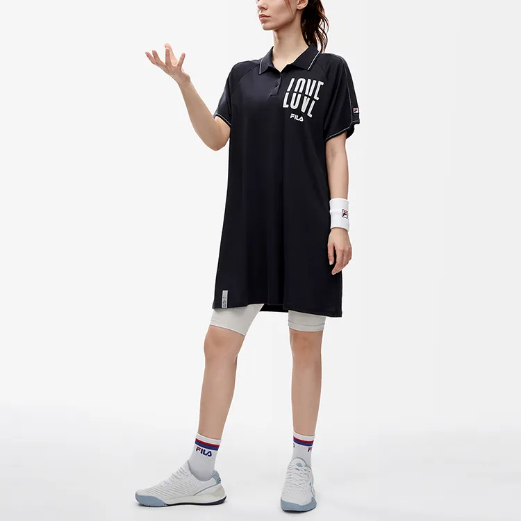 FILA Athletics Short Sleeved Dress Women's Royal Blue-2