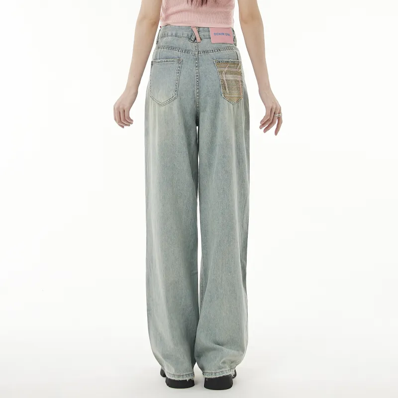 QYPRF Jeans Women's Blue-4