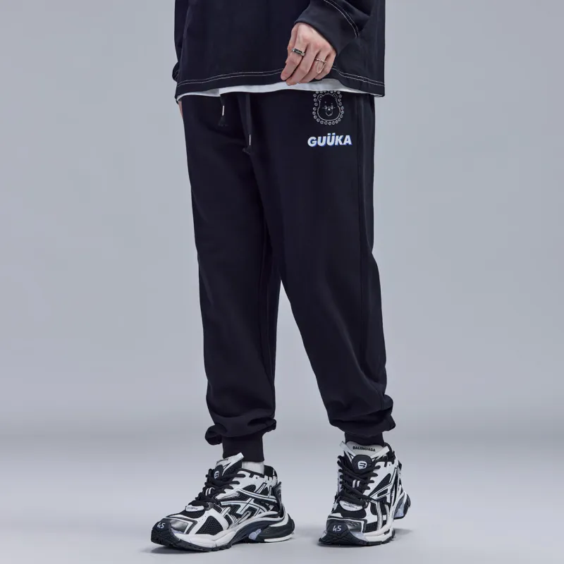 Carebears X Guuka Knitted Sweatpants Men Black-6