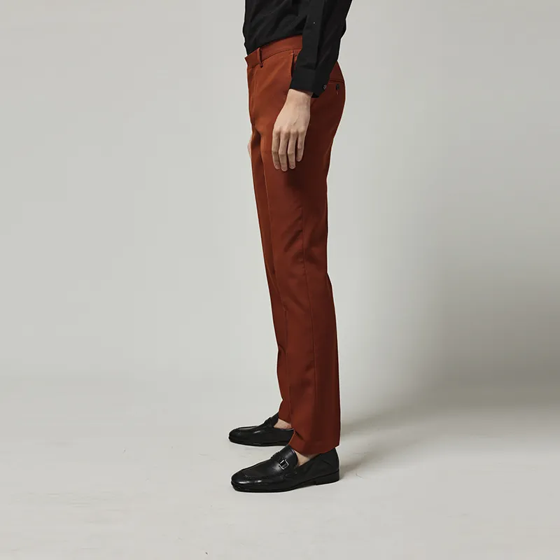 RARE Suit Trousers Men Khaki-5