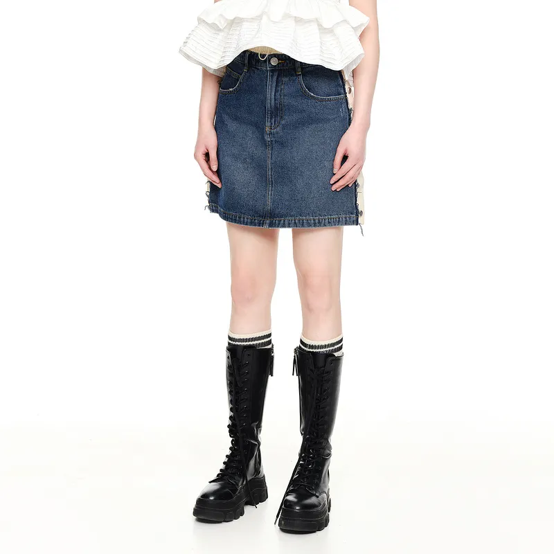 D'zzit Denim Short Skirts Women's Blue-3
