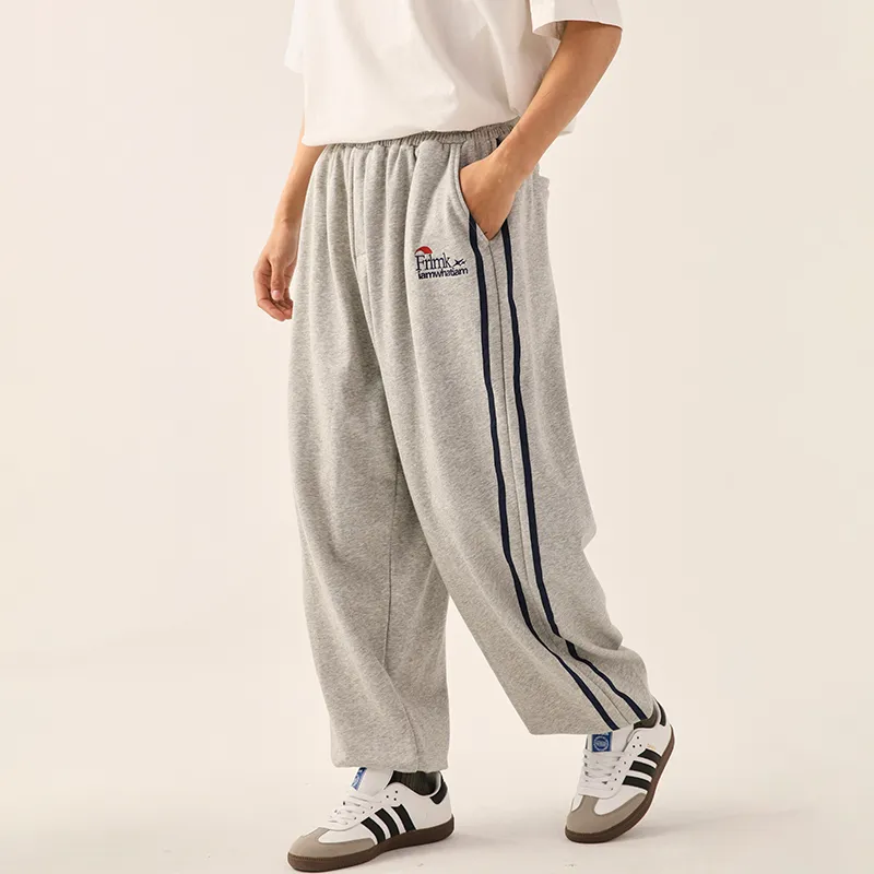 FRLMK Knitted Sweatpants Unisex Gray-4