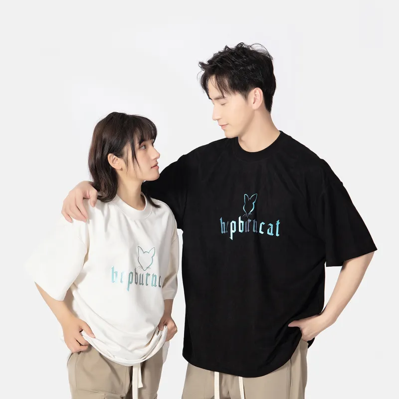 Hepburn Cat T-Shirts Unisex-2