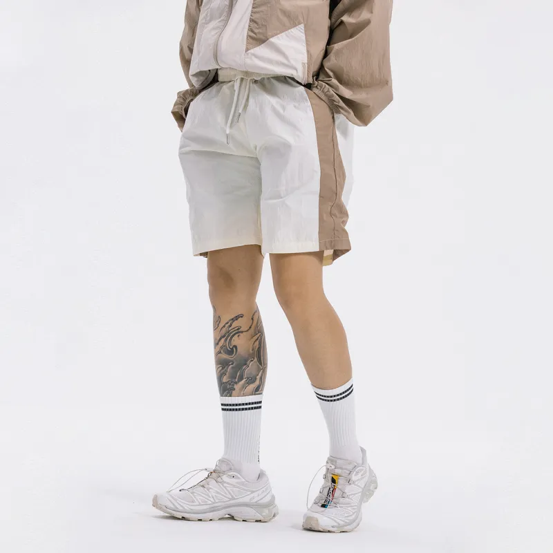 ENSHADOWER Casual Shorts Unisex Light Coffee-2