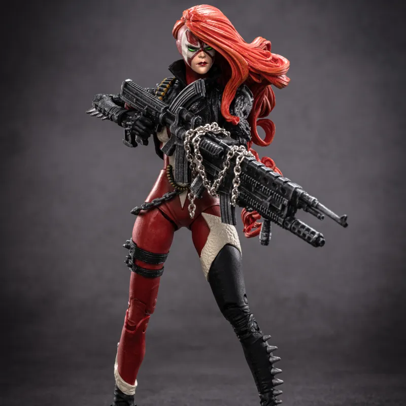 McFARLANE Spawn Second Wave Mechanical Gorilla Female Spawn Dark Redeemer Soul Lasher Gatling Denim Action Figures-29