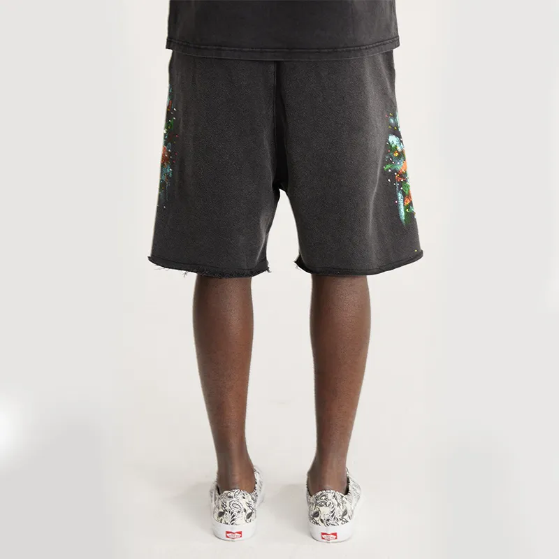 SSSAINT LOUIS Casual Shorts Unisex Black-3