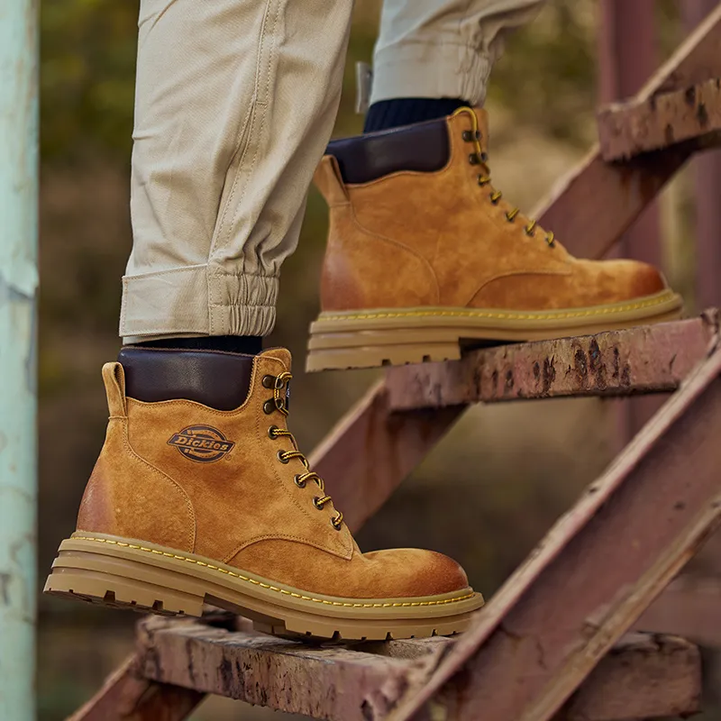 Dickies Warm Wear Resistant Slip Resistant Outdoor Boots Men's Earth Yellow-11