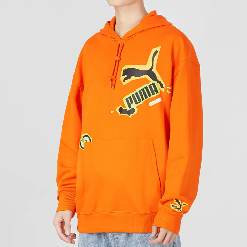 PUMA Sweatshirt Men's Orange Red-4