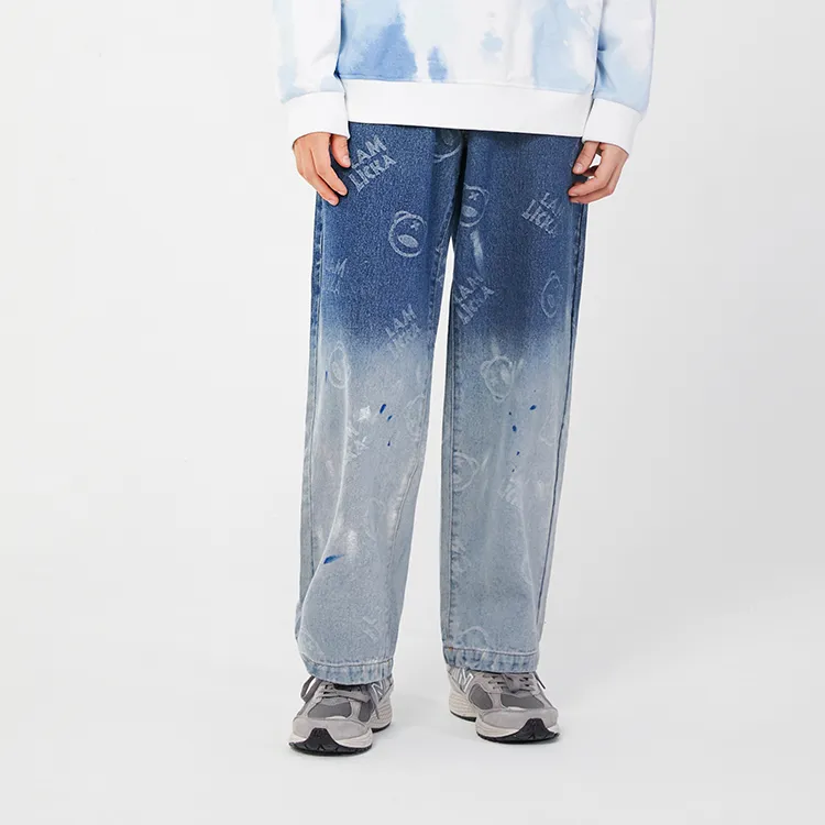 LAMLICKA Straight Jeans Unisex Blue-6