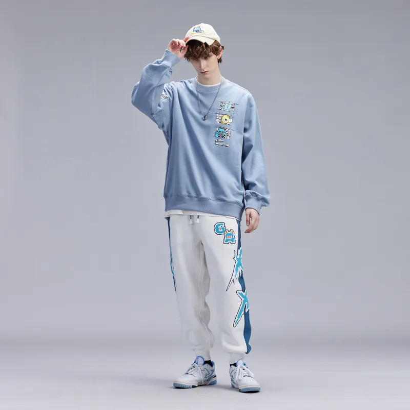 Guuka Knitted Sports Pants Men's White-2
