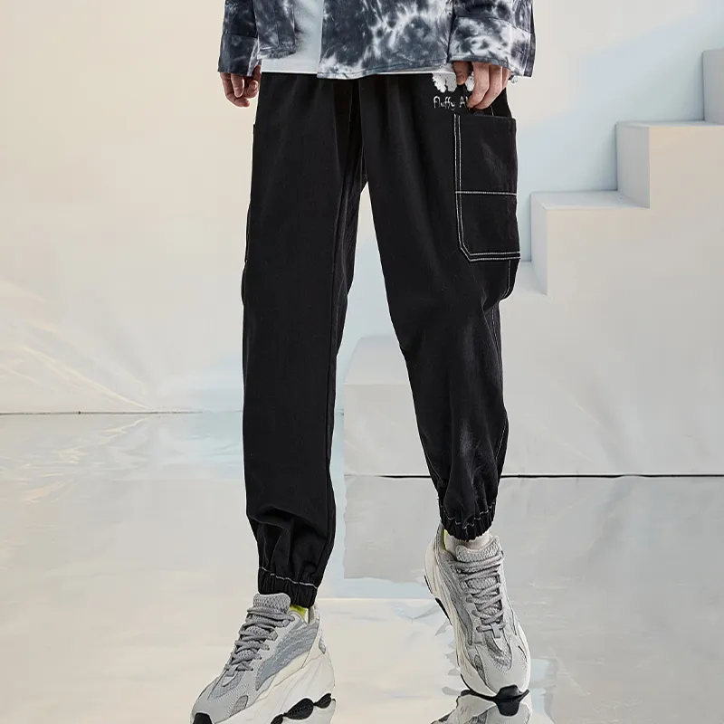 SANSYAS Casual Pants Unisex Black-2