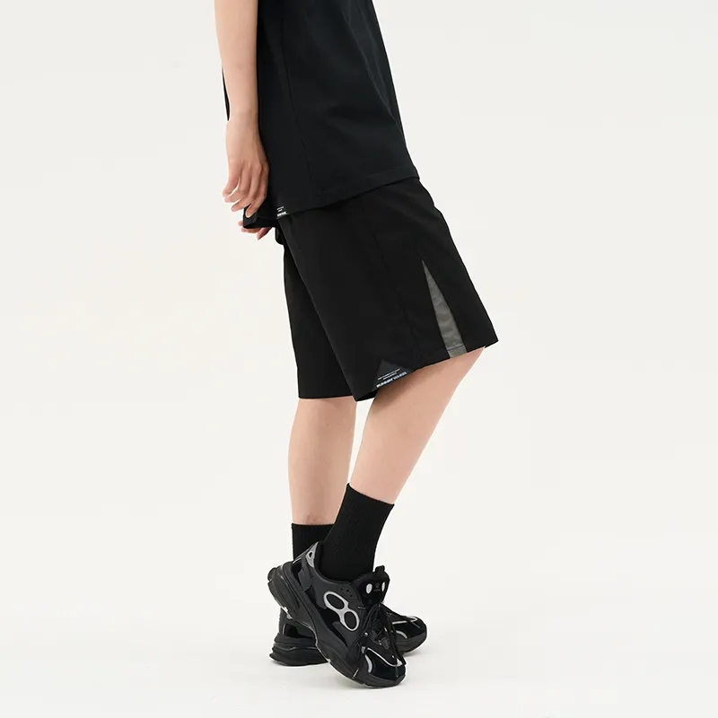 RUNNINWHEEL Loose Fit Shorts Unisex Black-4