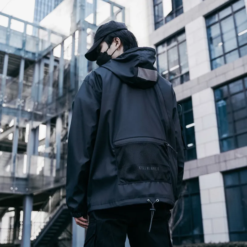 KILLWINNER Windbreaker Jackets Unisex Black-4