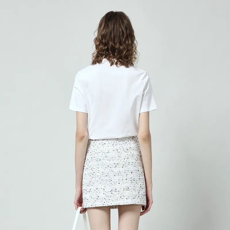 RARE Short Sleeved T Shirts Women's White-3