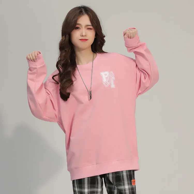 Bt Crew Neck Loose Fit Sweatshirt Spring Fall Unisex-14