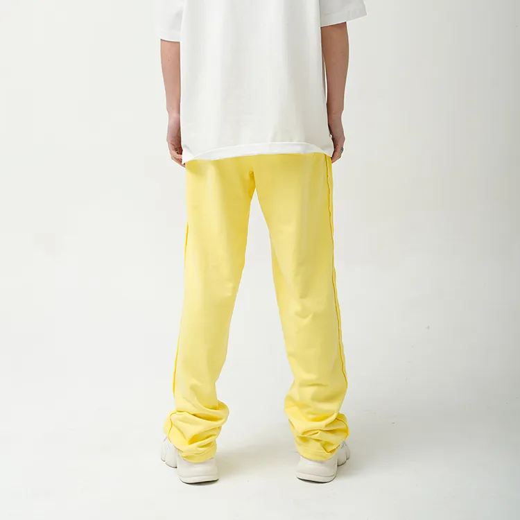 RICKYOUNG Casual Pants Unisex Yellow-4