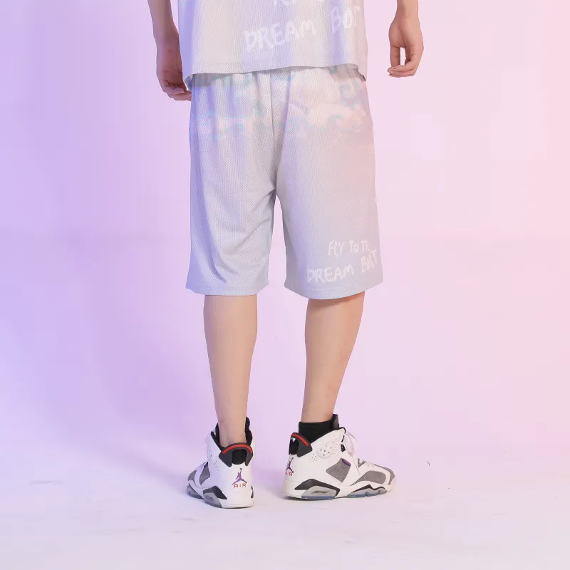 FireMonkey Basketball Shorts Unisex Gray-3