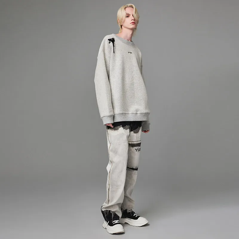 YLDP Sweatshirts Unisex Heather Gray-6