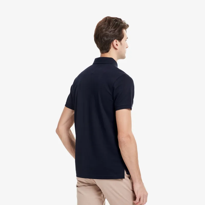 Tommy Hilfiger Logo patch Piqué Polo Shirt-3