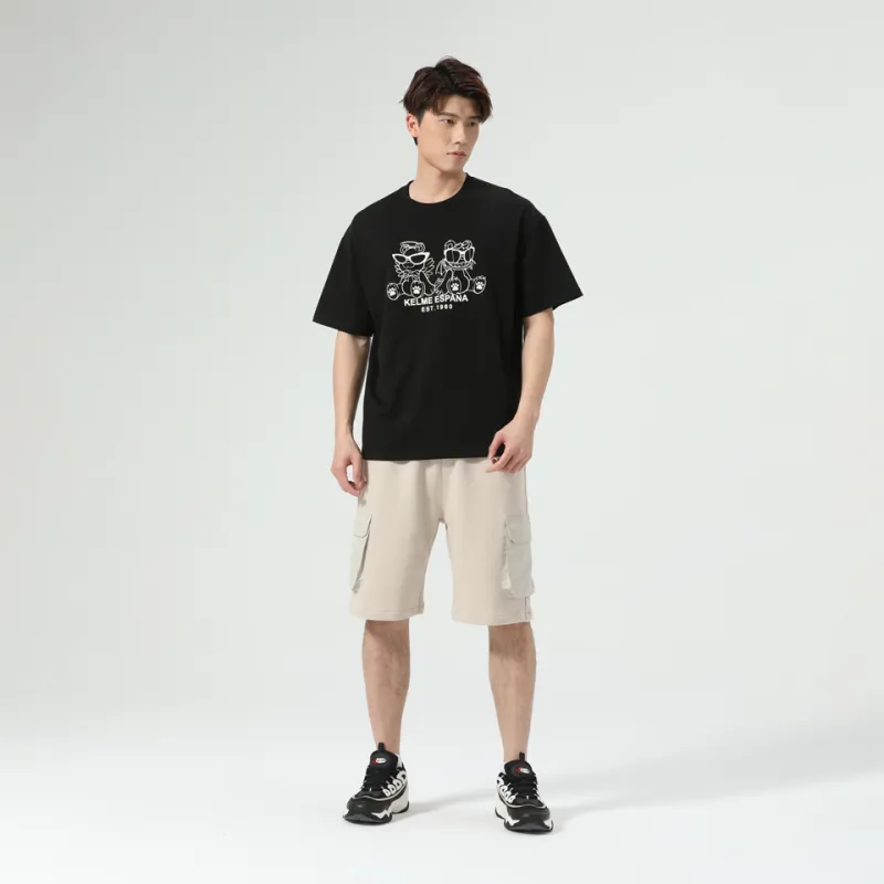 KELME Drop Shoulder Sleeve T-Shirt Unisex-13