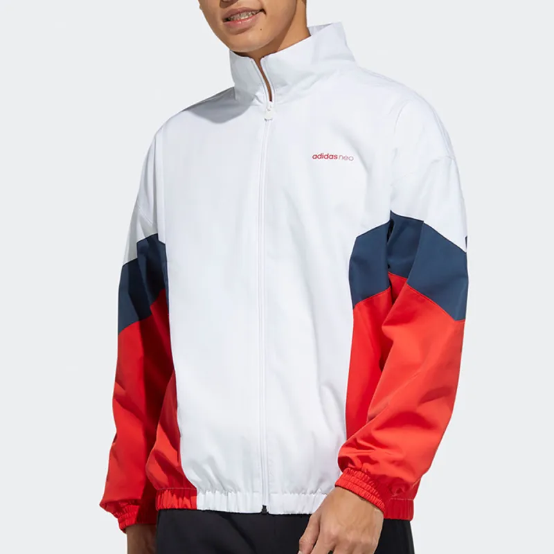 Adidas Neo Jackets Men White Red Blue-1