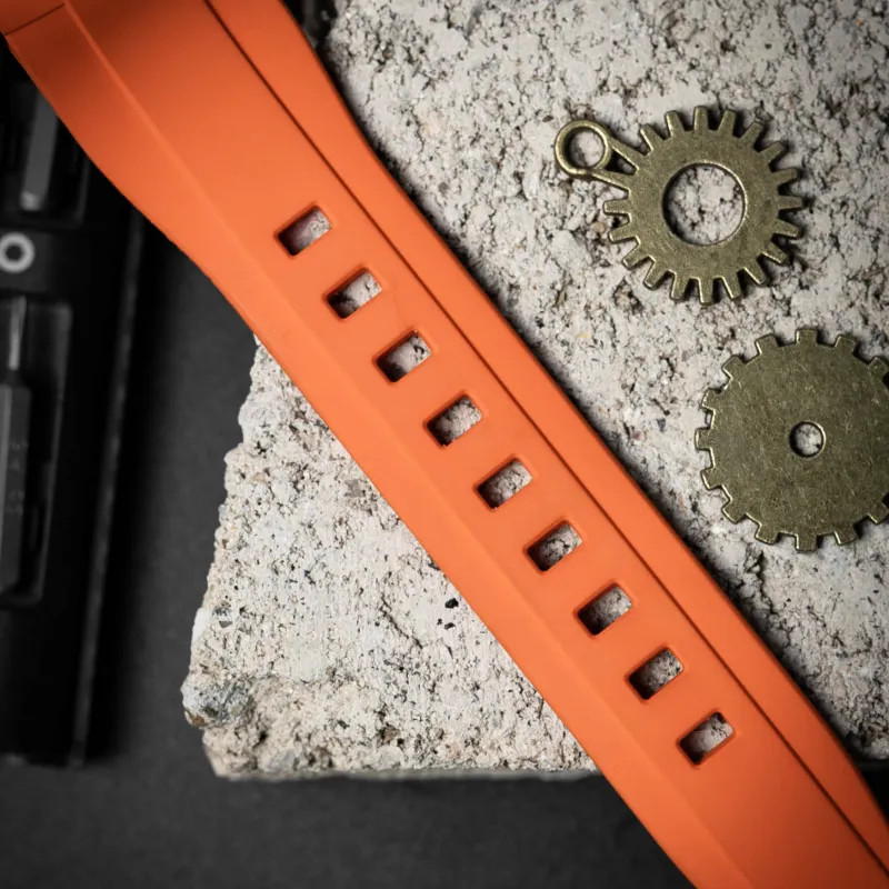 VENCREW Leviathan Orange Automatic Mechanical Movement Watch Unisex Cut-Out Dial-5