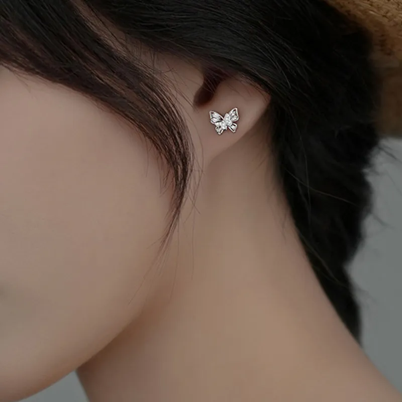 CARLHEIM Stud Earrings Women's Silver-1