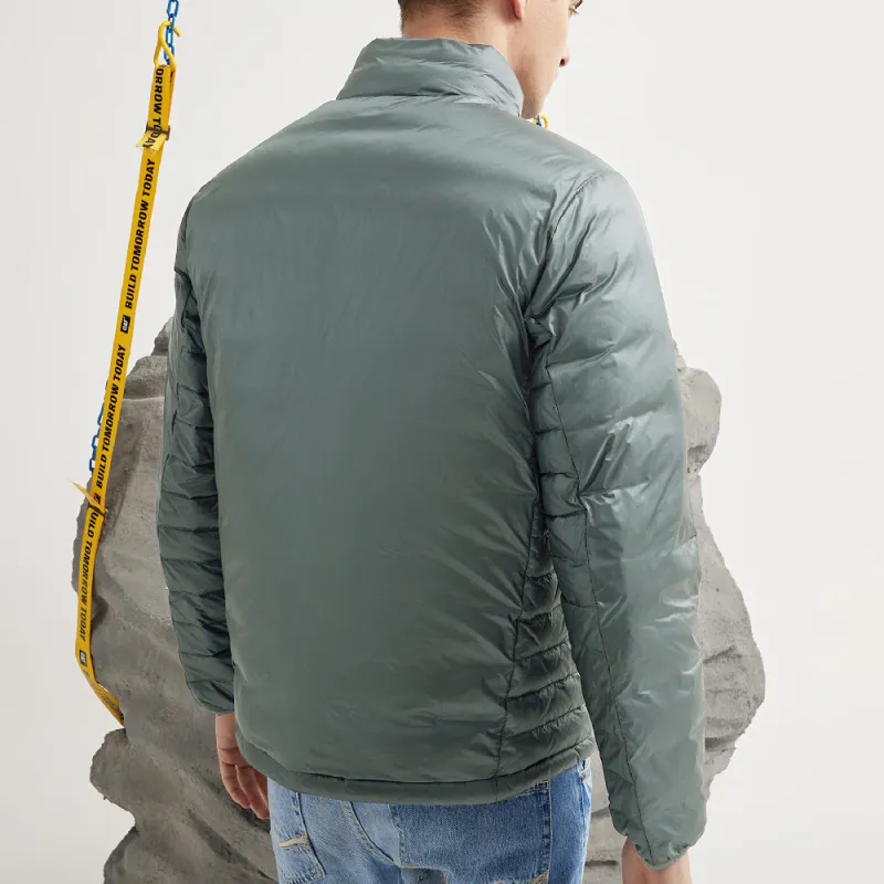 CAT FW22 Solid Color Stand Collar Fitted Cropped Down Jacket Unisex-9