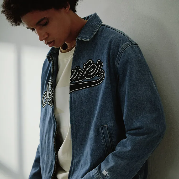 STARTER Denim Jackets Unisex Denim Blue-7