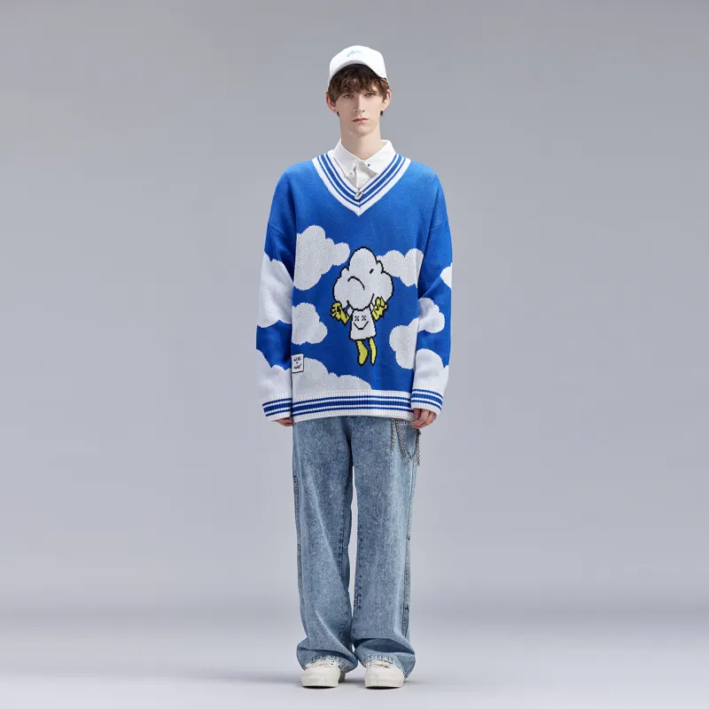 Guuka Sweaters Men Blue-2
