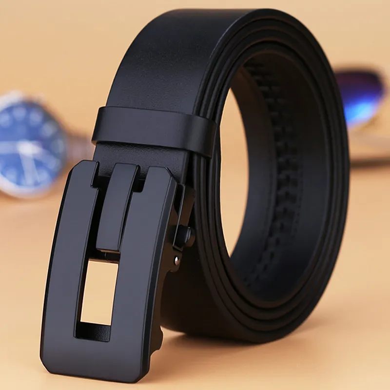 VINEY Top Grain Cow Leather Belts Men's Width 3.2cm-3