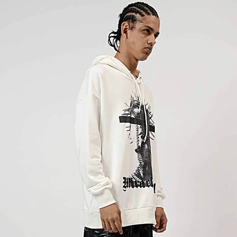 MIRACLE KILL Hooded Loose Fit Sweatshirt Unisex-3