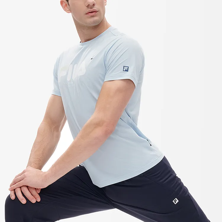 FILA Athletics T-Shirt Men's Light Smoke Blue-4