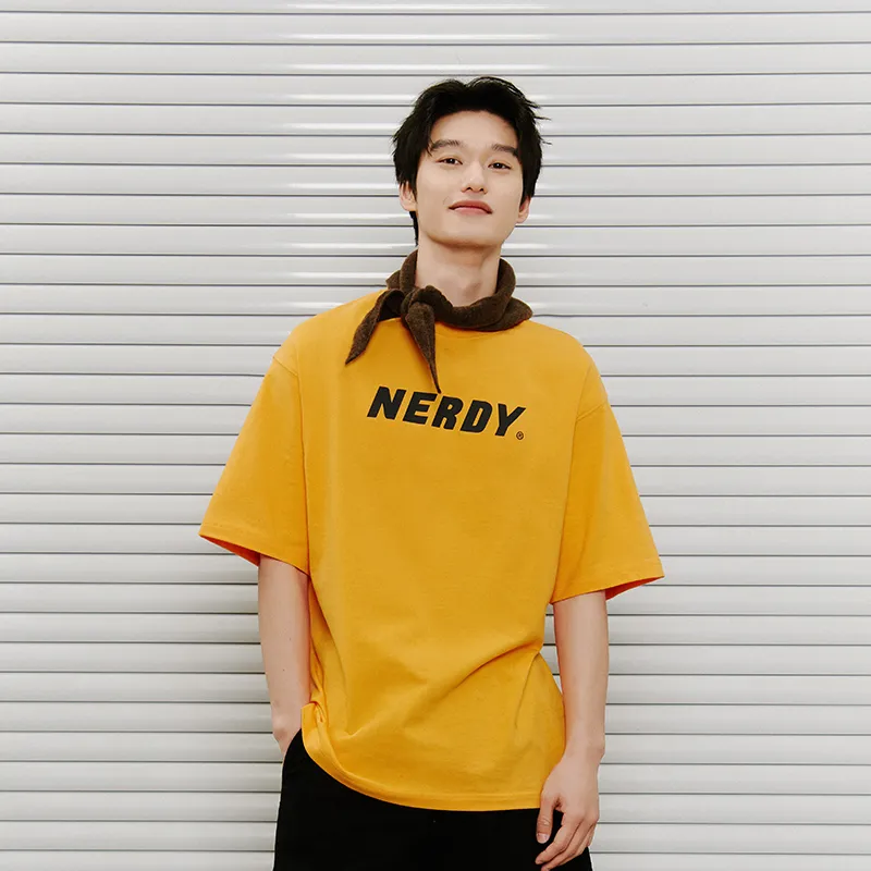 Nerdy T Shirts Unisex Light Orange-4