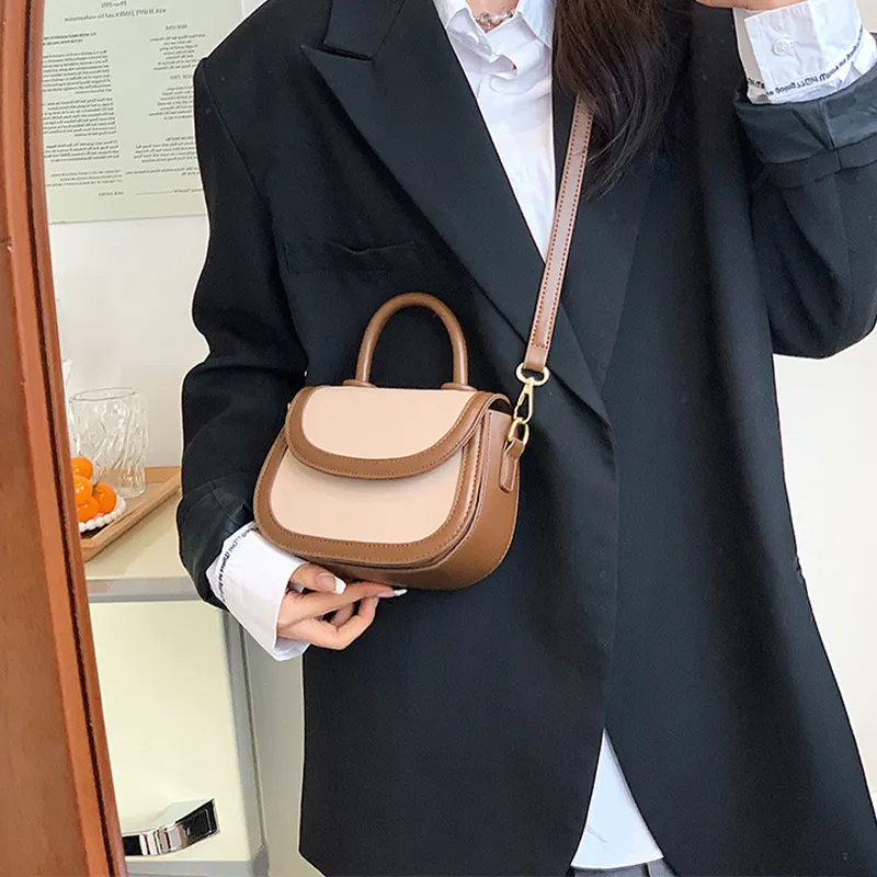 JANE KLAIN PU Saddle Bag Shoulder Bag Crossbody Bag Handbag Small Size Women's White/Yellow/Green/Khaki-7