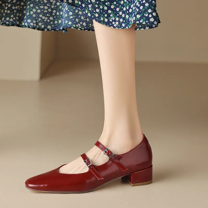 Naiyee High Heels Women's Burgundy/Silver/Ecru-5