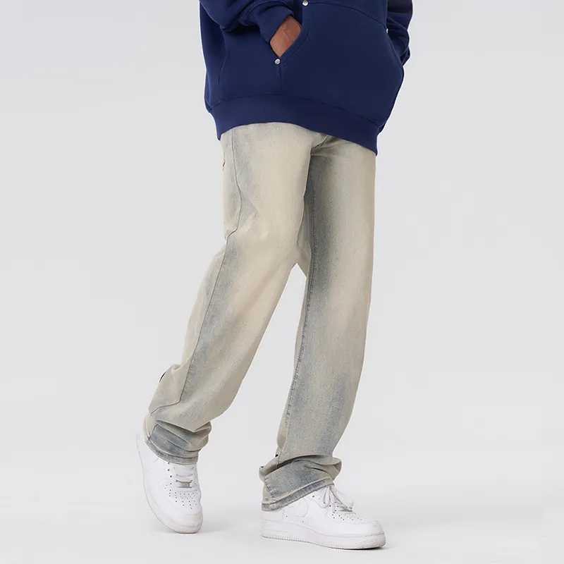 A Chock Jeans Unisex Pale Yellow-3