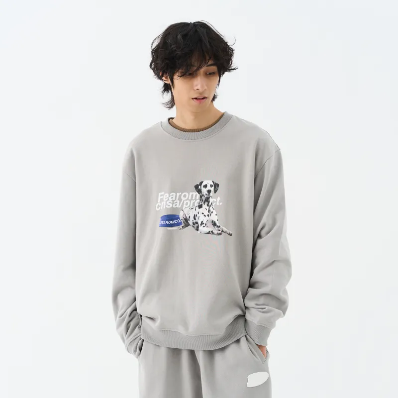 FEAROM Crew Neck Loose Fit Sweatshirt Unisex-4