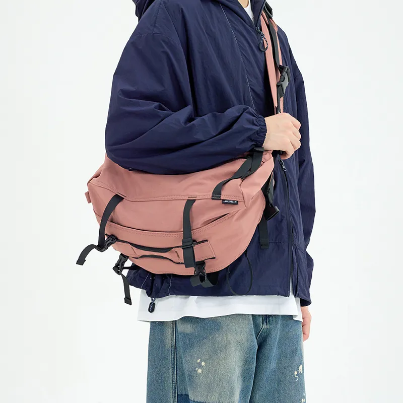 MYEDITION Messenger Bag, Gym Bag, Handbag, Shoulder Bag, Crossbody Bag, Outdoor Bag Nylon Fabric Multicolor Unisex-24