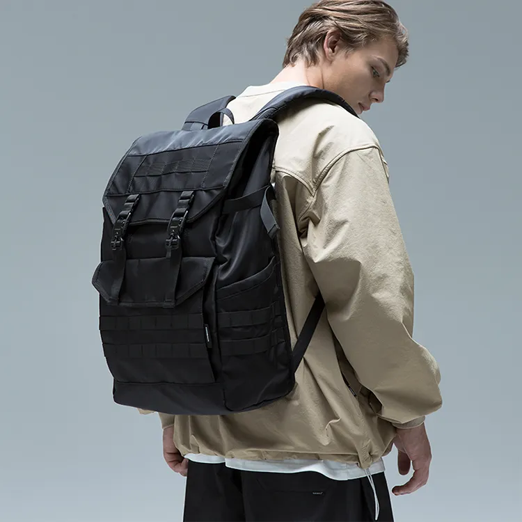 COMBACK Polyamide Backpack Tubas Unisex Black-3