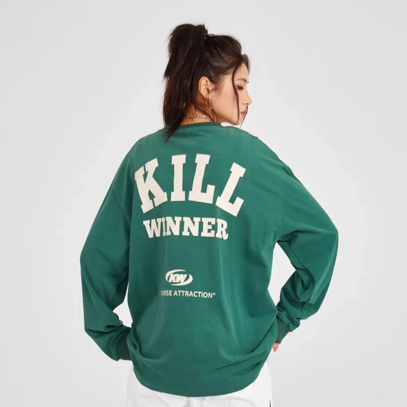 KILLWINNER Straight Long Sleeved T Shirt Unisex-21
