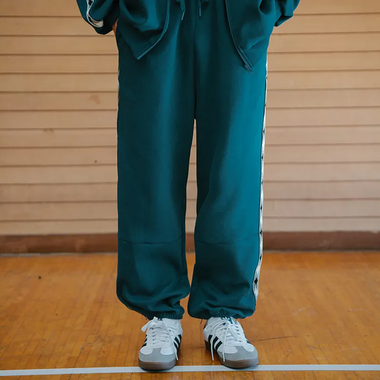 YOSHIYOYI Knitted Sweatpants Unisex Dark Green-5
