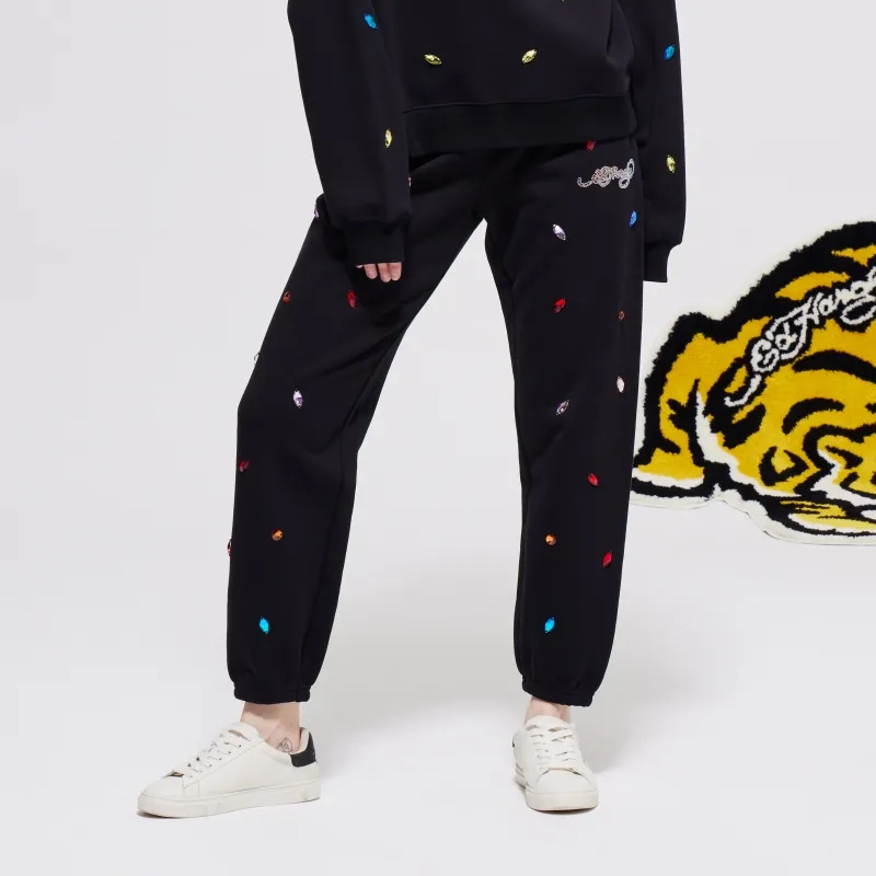 Ed Hardy Casual Pants Women's Black E1PAW067-4