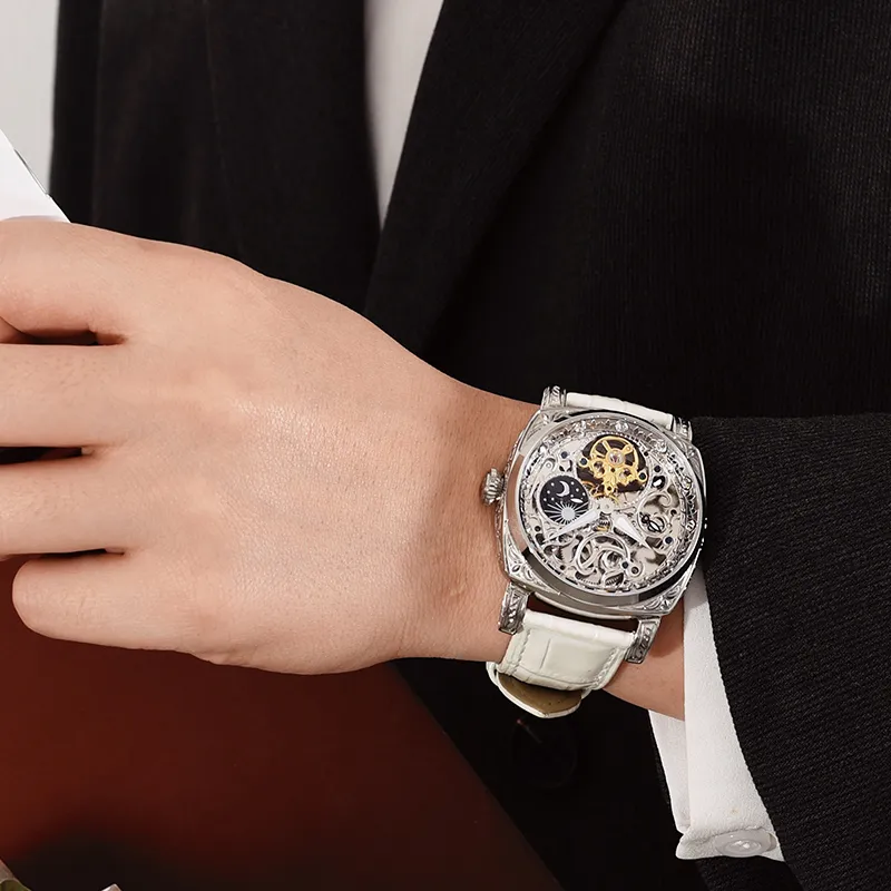 VRQ Future Series Automatic Mechanical Movement Watch Men's Watches Cut-Out Dial VRQ-F2-02-1