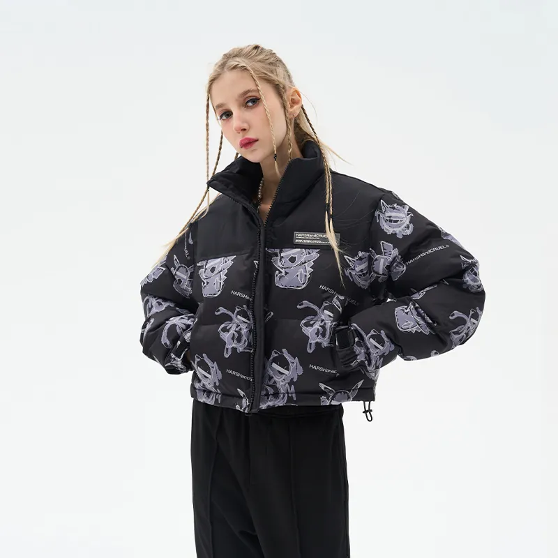 HARSH AND CRUEL Puffer Jacket Winter Unisex-6