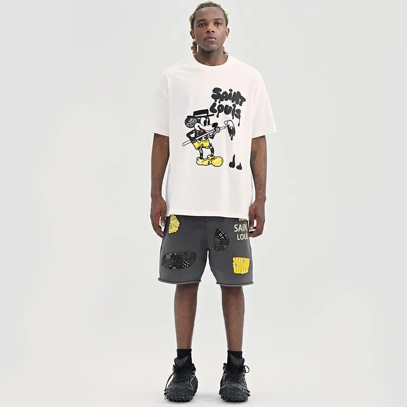 SSSAINT LOUIS T Shirts Unisex White-4