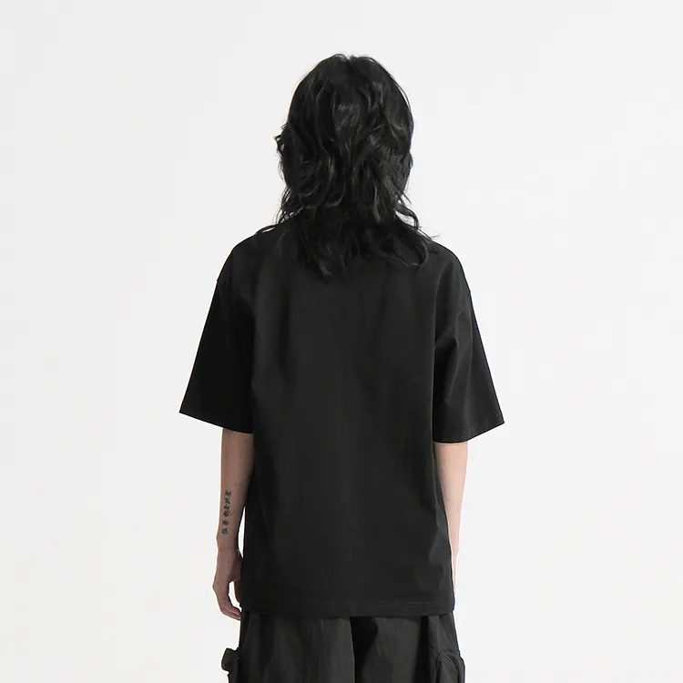 HUANXIANGZHE T Shirts Unisex Black-3
